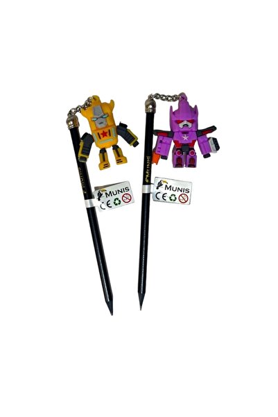 MUNIS MUNİS - MNS043 SİYAH GÖVDE KURŞUN KALEM - OPTIMUS ROBOT BAŞLIKLI