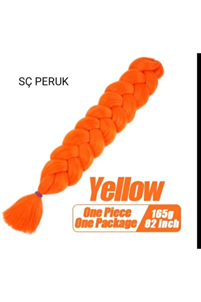SÇ PERUK رقم 165 جرام أصفر - 100% ألياف صناعية