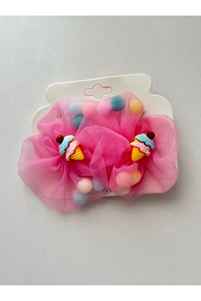 mibrillo Щипка за коса с помпони и сладолед