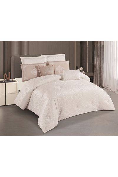 HOURS Delia 8-Piece Summer Jacquard Bedspread Set – Lightweight Luxury & Breathable Comfort