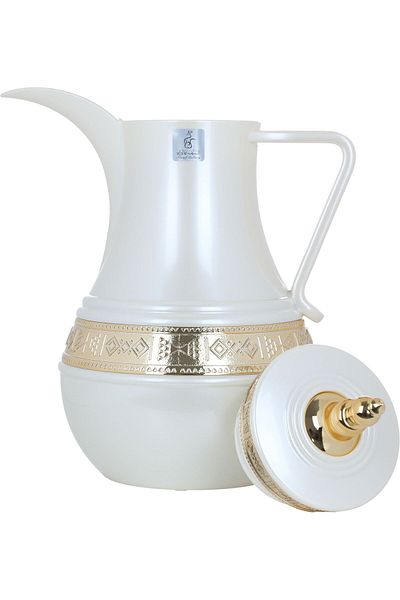Alsaif Gallery I Hope For A Shiny Pearl And Gold Two-Piece Set Of Thermos