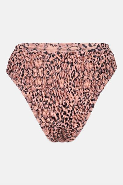 Missguided Women Allover Print Bikini Bottom, Pink Combo