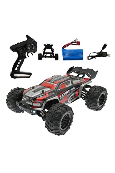 RARINCARE Masina RC Drift RARINCARE cu Telecomanda, Monster Truk 1:16 4x4 Off Road, 38 km/h, Waterproof, Rosu