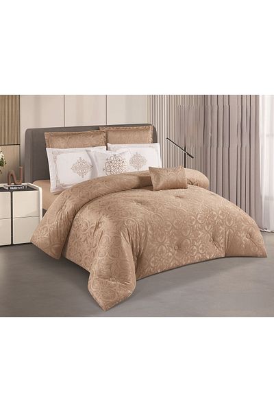 HOURS Delia 8-Piece Summer Jacquard Bedspread Set – Lightweight Luxury & Breathable Comfort