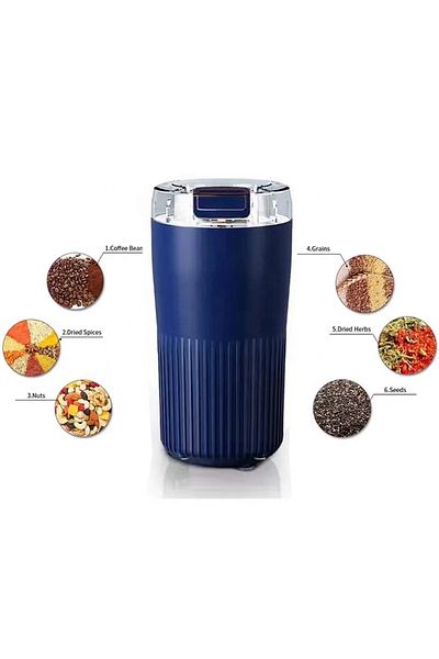 Bogadini Rasnita Electrica Portabila 200w Pentru Cafea Nuci Condimente Otel Inox Compacta