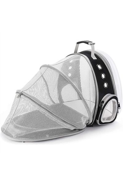 Bogadini Nylon Pet Carrier Bag With Zipper For Travel Hiking And Outdoor Activities