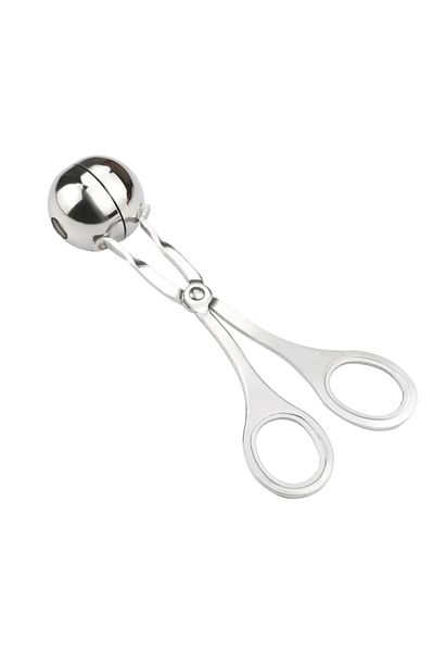 Bogadini Round 304 Stainless Steel Tongs For Meatballs Culinary Preparations