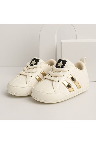mia mia Stylish Striped Baby Girl Booties Size 18-19