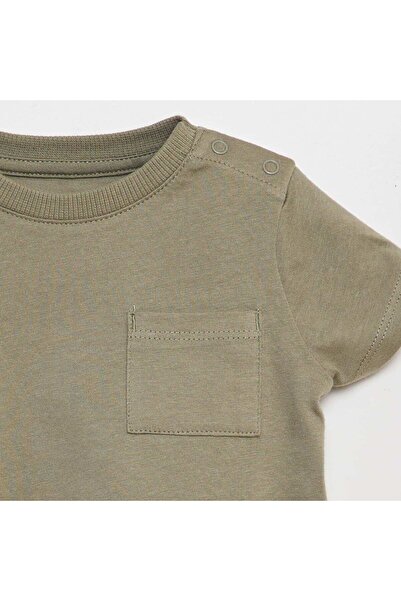 KIABI Plain short-sleeved T-shirt GREEN