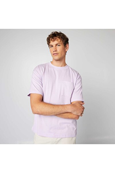 KIABI Plain loose-fit T-shirt light purple