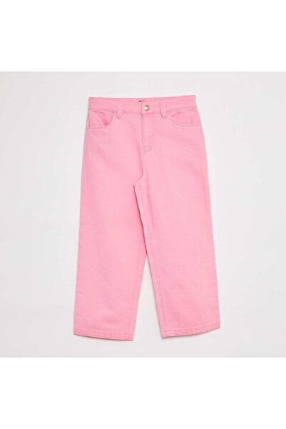 KIABI Cropped denim trousers PINK