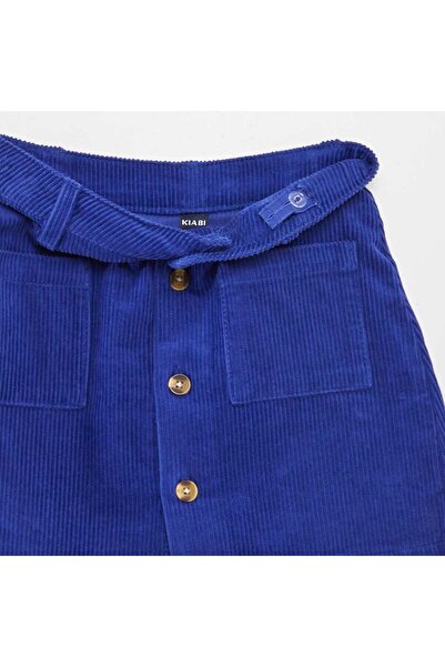 KIABI Short corduroy skirt BLUE