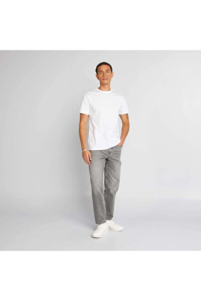 KIABI Round-neck cotton T-shirt WHITE