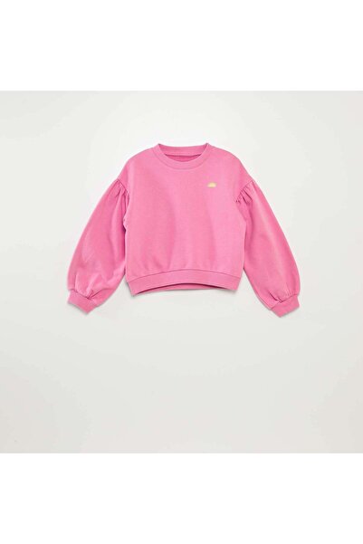 KIABI سويت شيرت مع تطريز على الصدر أرجواني