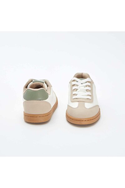 KIABI Three-tone low-top trainers BEIGE