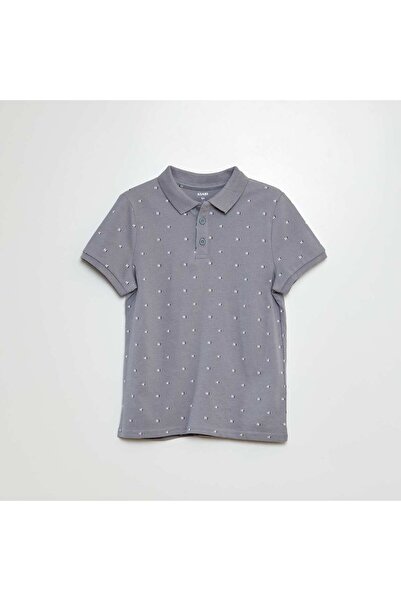 KIABI PiquÃ© knit polo shirt GREY