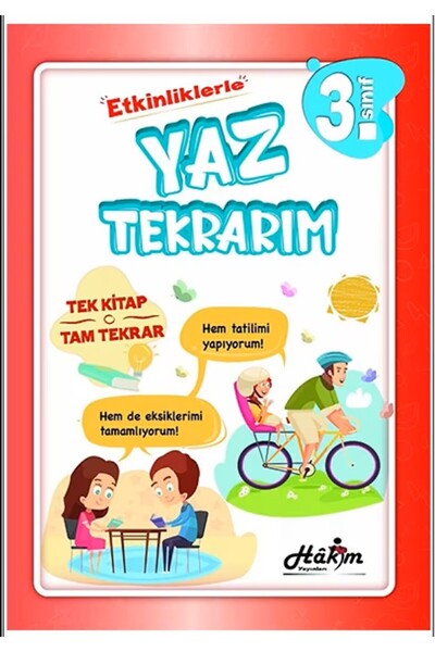 Hakim Yayınları Hakim Çocuk 3.sınıf Etkinliklerle Yaz Tekrarım (TATİL KİTABI)