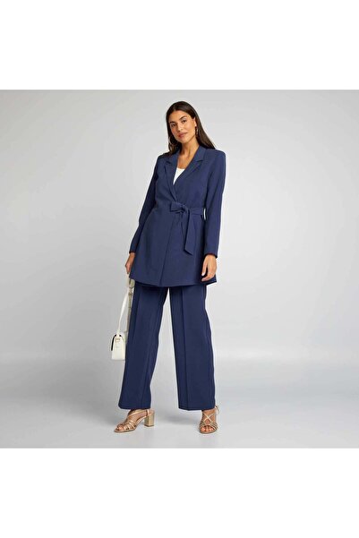 KIABI بنطلون سيجارة واسع الساق أزرق