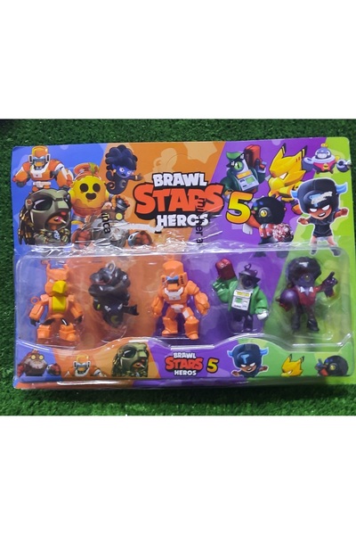TOYSTAR Oyuncak Figür 5'li Brawl Stars Heros 5 Figür Oyun Karakter Seti 6-8 cm