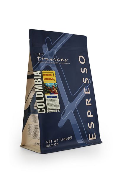 FRANCES 100% Arabica Colombia Supremo Espresso |   Core Coffee |   1kg |   Low Acid