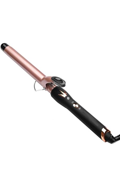 REFURA Professional Series Hair Curling Iron, Extra-Long Heating Ceramic Barrel, Max Temp 210°C Ros