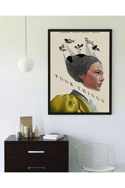 Arthopia Poor Things 4 Αφίσα ταινίας ταινίας Pinterest Δώρο αφίσα με κορνίζα ζωγραφική καλλιτεχνική σχεδίαση