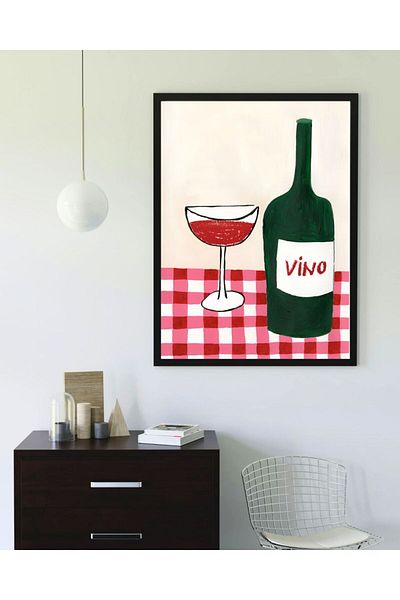 Arthopia Red Vine Abstract Aestethic Pinterest Πίνακας καλλιτεχνικού σχεδιασμού με κορνίζα