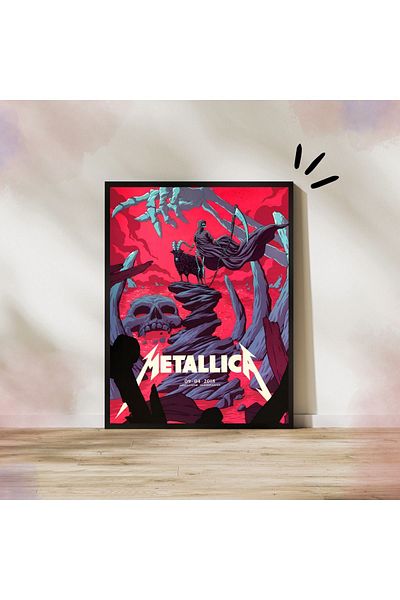 Arthopia Metallica 09.04.2018 Pinterest Πίνακας υψηλής ποιότητας σχεδίου με πλαίσιο αφίσας