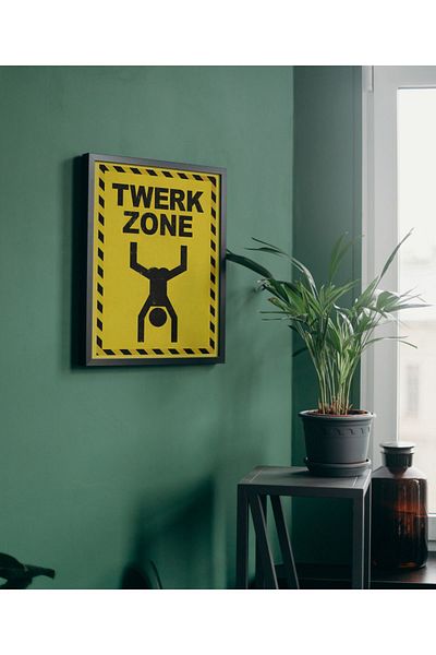 Arthopia Twerk Zone Pinterest Αφίσα με κορνίζα Δώρο Διακόσμηση Σχεδιασμός Ζωγραφική