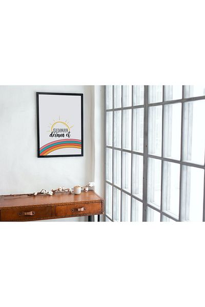Arthopia Ημέρα του Αγίου Βαλεντίνου Light Up Rainbow Sun Δώρο Pinterest Πίνακας καλλιτεχνικού σχεδιασμού με κορνίζα