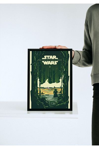 Arthopia Διακόσμηση ταινίας Star Wars με κορνίζα με σχέδιο αφίσας