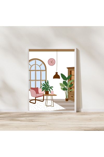 Arthopia Vintage Pinterest Αφίσα με κορνίζα Υψηλής Ποιότητας Σχεδιασμός Ζωγραφική