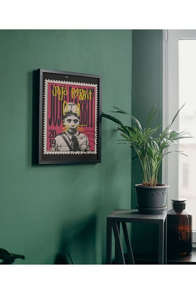 Arthopia Jojo Rabbit Αφίσα ταινίας ταινίας Pinterest Δώρο αφίσα με κορνίζα ζωγραφική καλλιτεχνική σχεδίαση