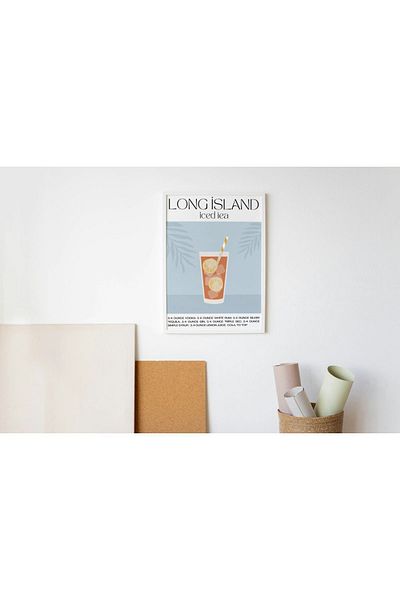 Arthopia Long Island Ice Tea Cocktail Alcohol Pinterest Πίνακας σχεδίασης διακόσμησης υψηλής ποιότητας με πλαίσιο αφίσας