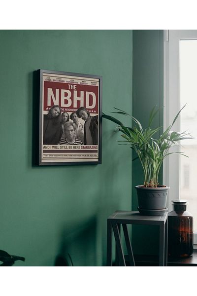 Arthopia The Neighborhood Red Red Pinterest Πίνακας σχεδίασης διακόσμησης υψηλής ποιότητας με κορνίζα
