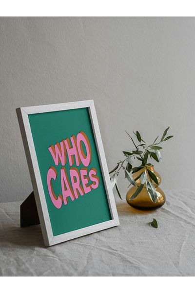 Arthopia Who Cares Pinterest Διακοσμητικό δώρο Αφίσα Πίνακας καλλιτεχνικού σχεδιασμού με κορνίζα