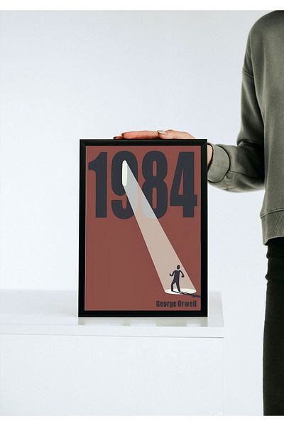 Arthopia 1984 Βιβλίο George Orwell Pinterest Αφίσα με κορνίζα Δώρο Διακόσμηση Σχέδιο Ζωγραφική