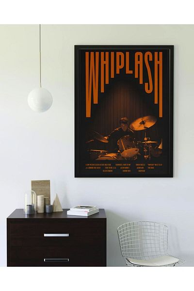 Arthopia Αφίσα ταινίας Whiplash Πίνακας καλλιτεχνικής σχεδίασης με κορνίζα δώρου Pinterest