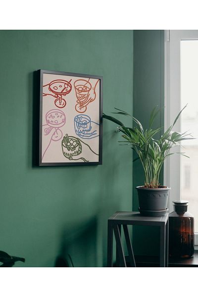 Arthopia Κοκτέιλ Cocktail Martini Mojito Pinterest Αφίσα με κορνίζα Υψηλής ποιότητας διακοσμητικό σχέδιο ζωγραφικής