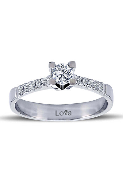 Lova Toplam 0,30 Karat Pırlanta Tektaş Yüzük - 1050091