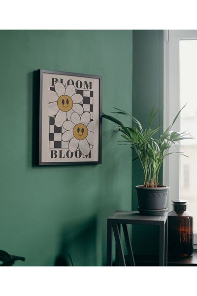 Arthopia Bloom Flower Daisies Pinterest Αφίσα με κορνίζα Υψηλής ποιότητας διακοσμητικό σχέδιο ζωγραφικής