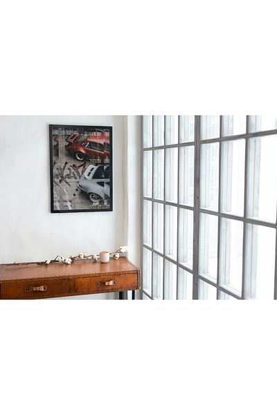 Arthopia Tokyo Drift Fast Cars Vintage Διακόσμηση Υψηλής ποιότητας ζωγραφική τοίχου με κορνίζα