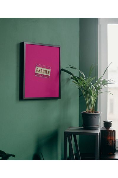 Arthopia Εύθραυστο Εύθραυστο Προσοχή Σπάει Pinterest Αφίσα με κορνίζα Υψηλής ποιότητας διακοσμητικό σχέδιο ζωγραφικής