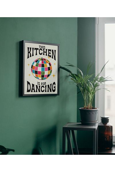 Arthopia The Kitchen is Dancing Kitchen Pinterest Πίνακας με κορνίζα υψηλής ποιότητας διακοσμητικό σχέδιο