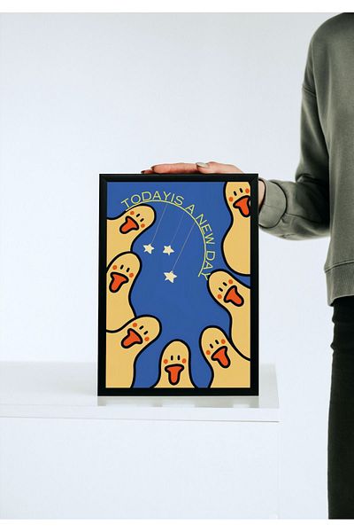 Arthopia Cute Chicks Motivation Pinterest Αφίσα με κορνίζα Υψηλής ποιότητας διακοσμητικό σχέδιο ζωγραφικής