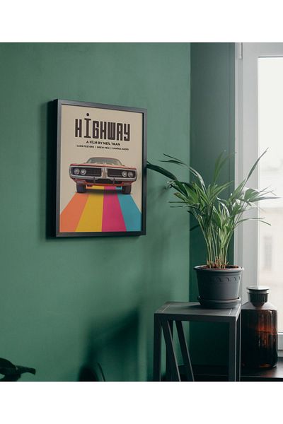 Arthopia Αφίσα ταινίας Highway Movie Pinterest Πίνακας σχεδίασης διακόσμησης υψηλής ποιότητας με κορνίζα