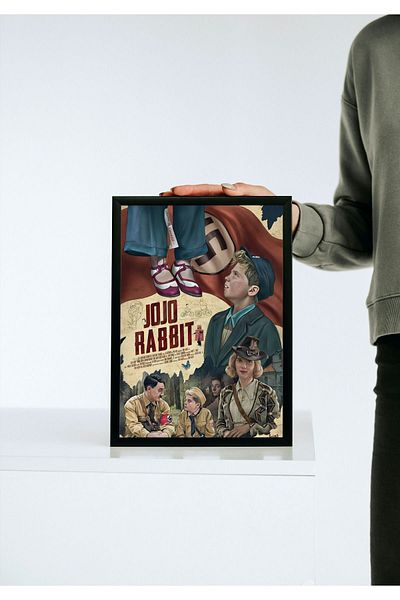 Arthopia Jojo Rabbit Pinterest Αφίσα με κορνίζα Δώρο Διακόσμηση Σχέδιο Ζωγραφική