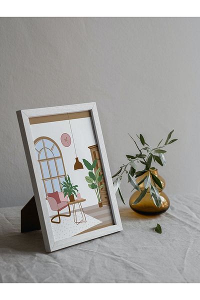 Arthopia Vintage Pinterest Αφίσα με κορνίζα Υψηλής Ποιότητας Σχεδιασμός Ζωγραφική