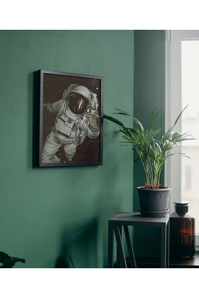 Arthopia Astronaut Planets Space Pinterest Αφίσα με κορνίζα Υψηλής ποιότητας διακοσμητικό σχέδιο ζωγραφικής