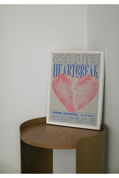 Arthopia Club Heartbreak - Αφίσα με σκελετό διακόσμησης Club of Losers